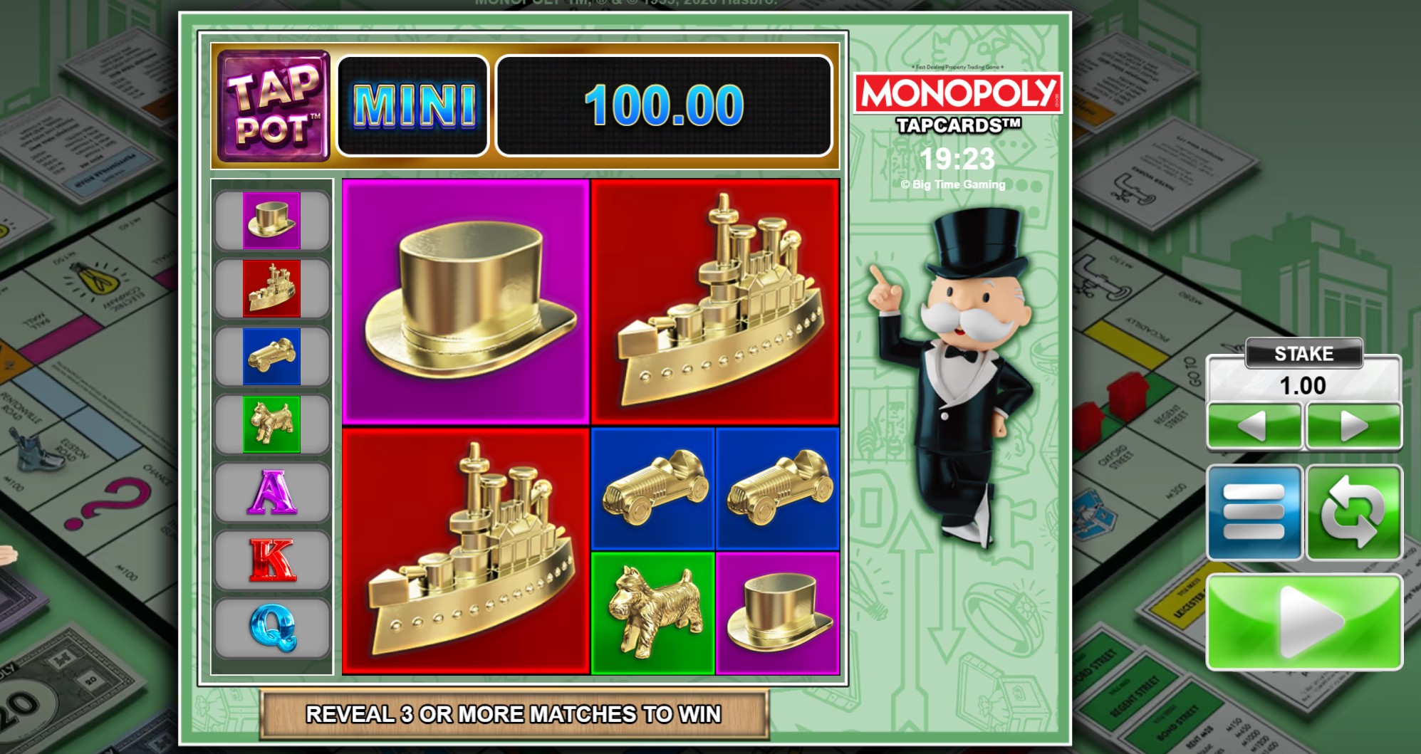 Screenshot Monopoly Tapcards