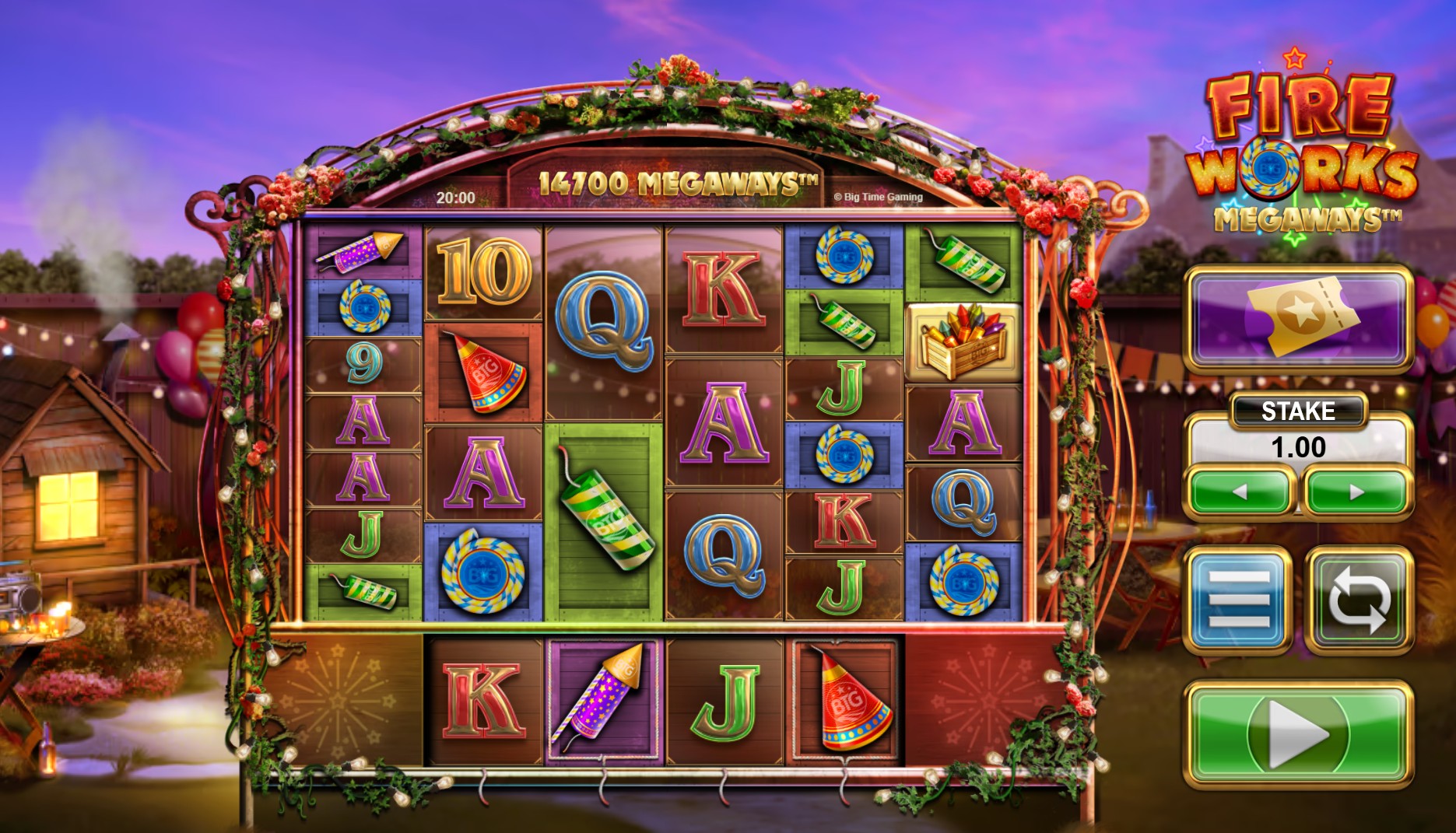 Screenshot Fireworks Megaways