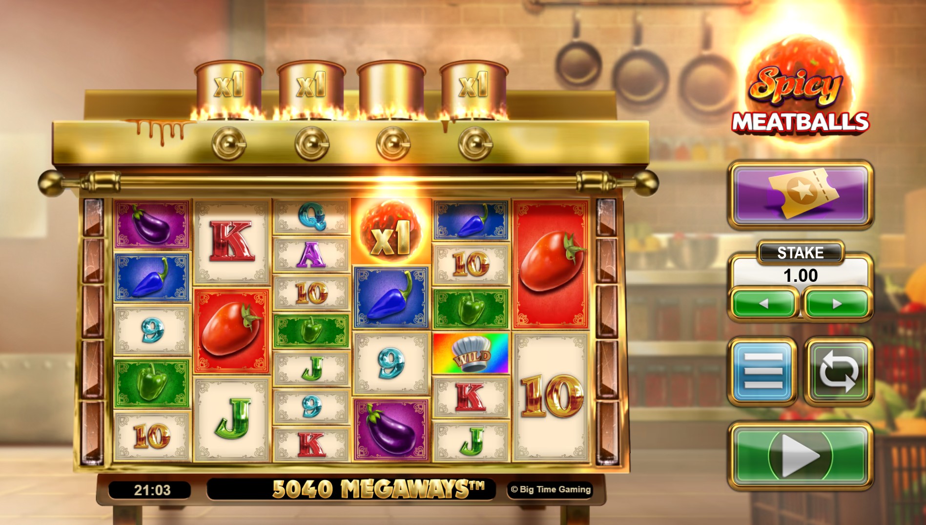 Screenshot Spicy Meatballs Megaways