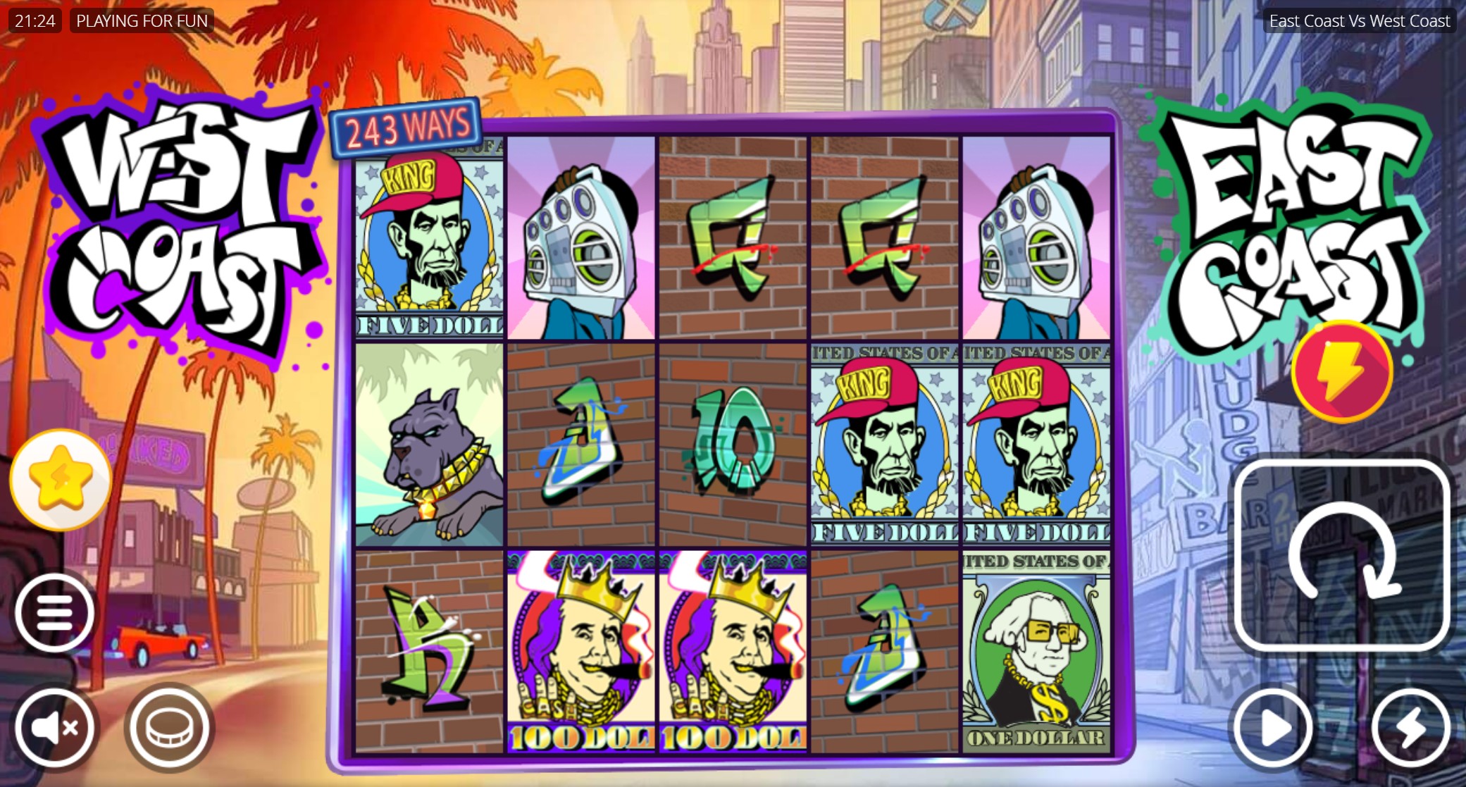 Screenshot East Coast VS West Coast