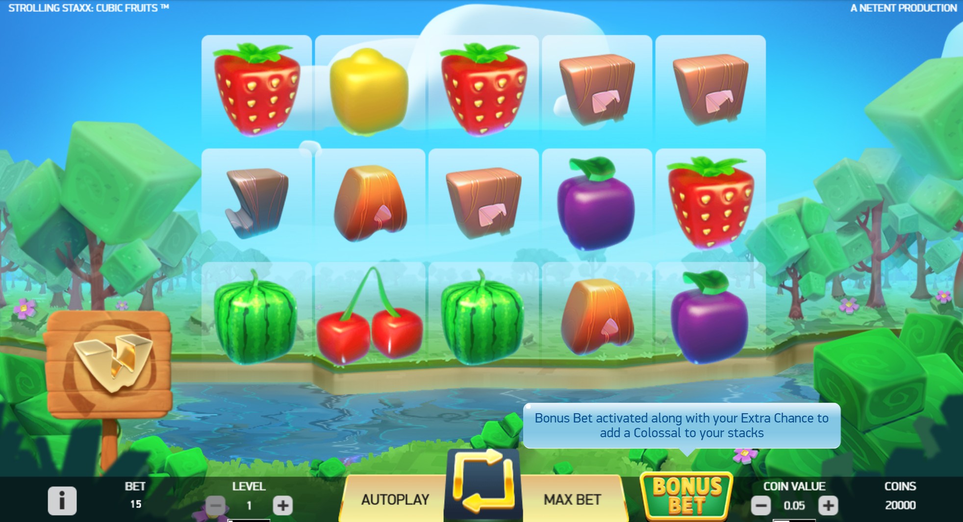 Screenshot Strolling Staxx: Cubic Fruits